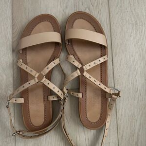 Valentino Nude Strappy Sandals, EU 39, excellent condition